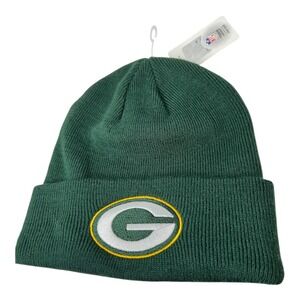 NFL Team Apparel Green‎ Bay Packers Beanie One Size Knit Winter Hat Men